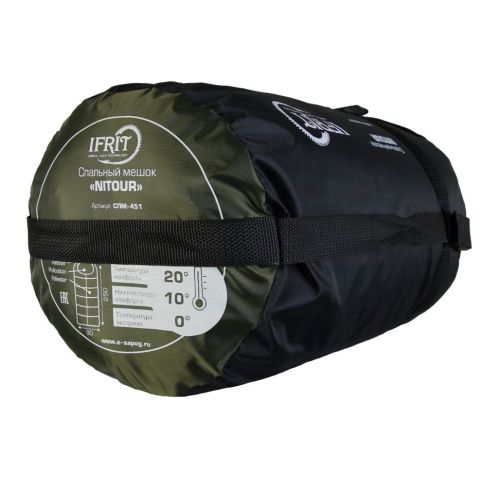 Спальный мешок с подголовником "IFRIT NITOUR 0" Dewspo 210D, 240х85