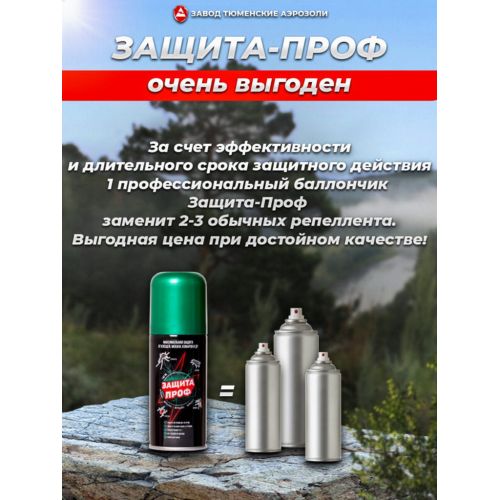 Средство репеллентное «Защита Проф» ( (DEET 25%), аэрозоль 140 мл)